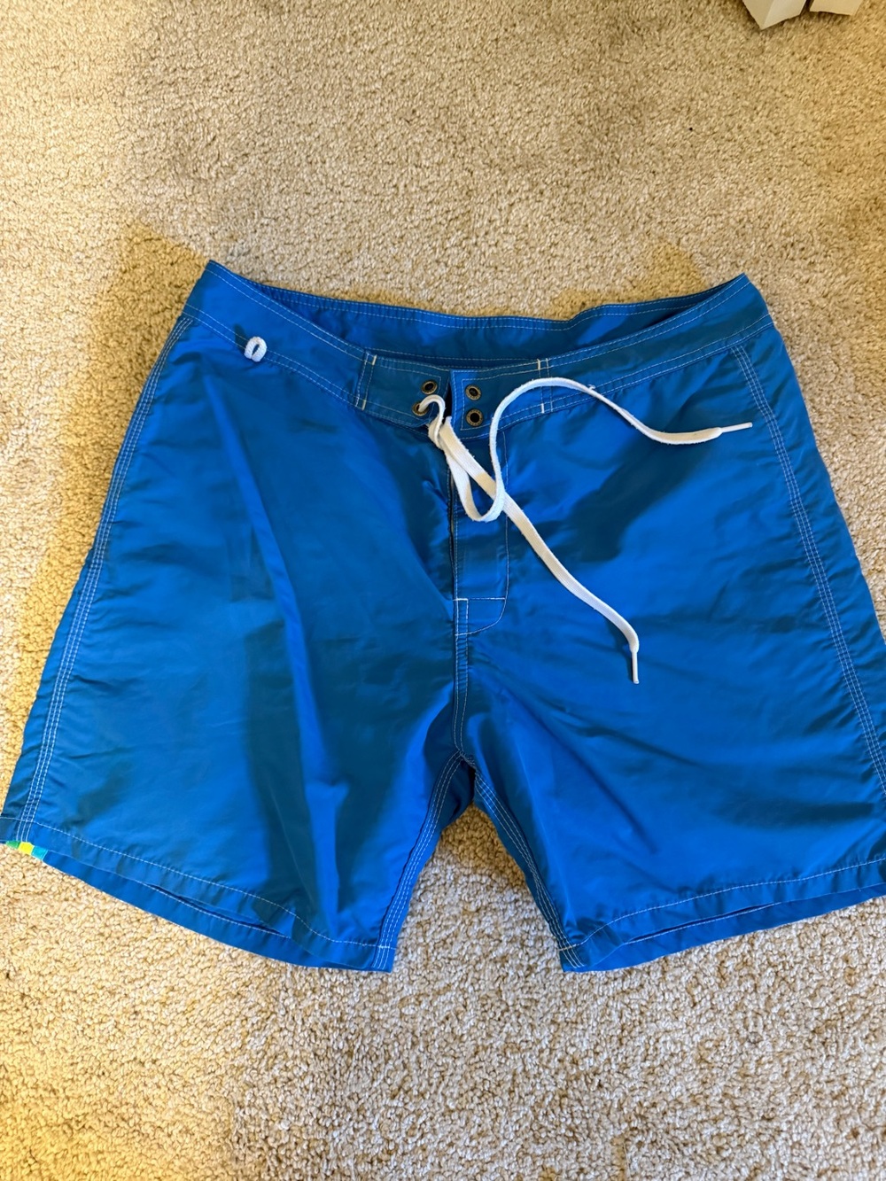 Sundek Vibrant Blue Board Shorts with White Drawstring